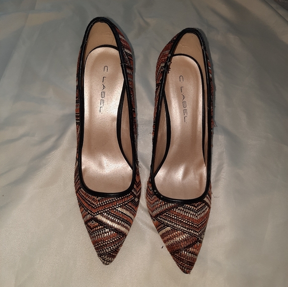 C.Label Multicolor Pointy Toe Heels - Picture 6 of 6